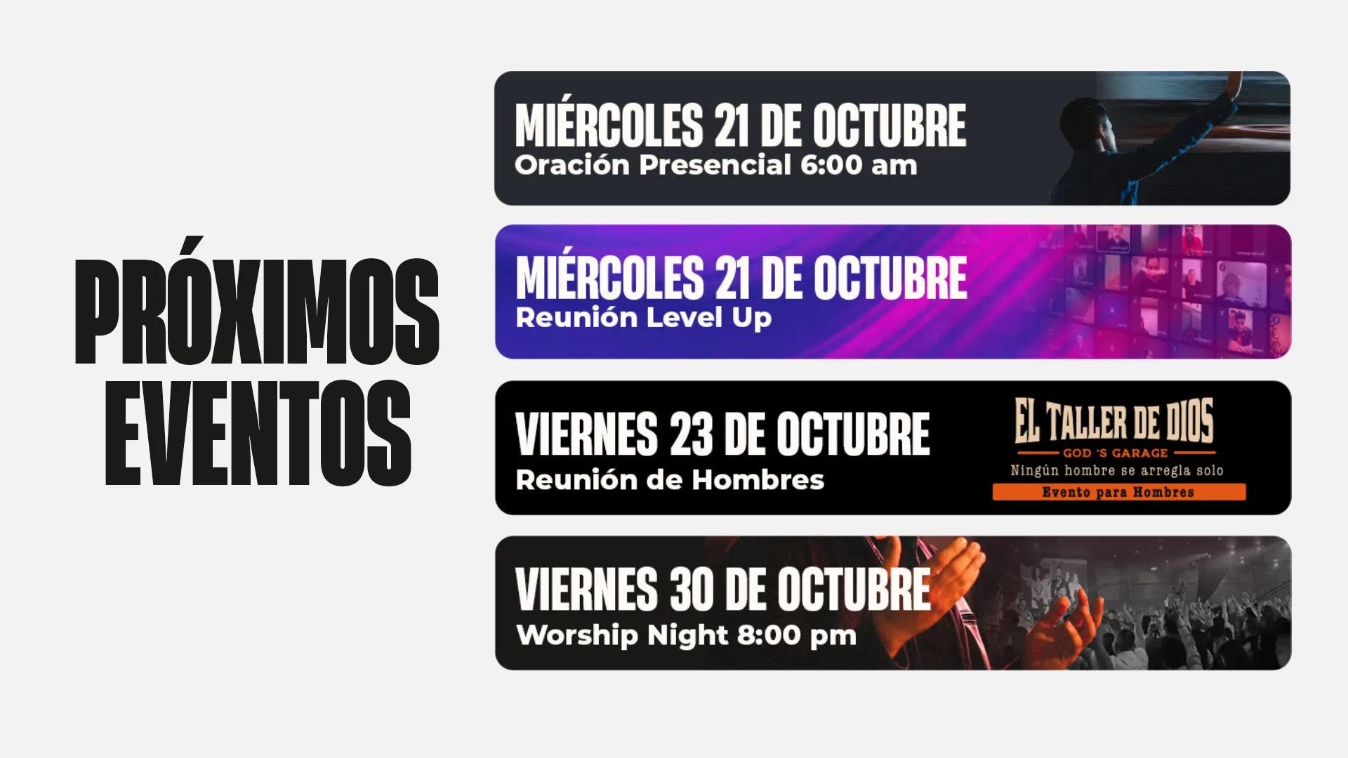 Próximos eventos