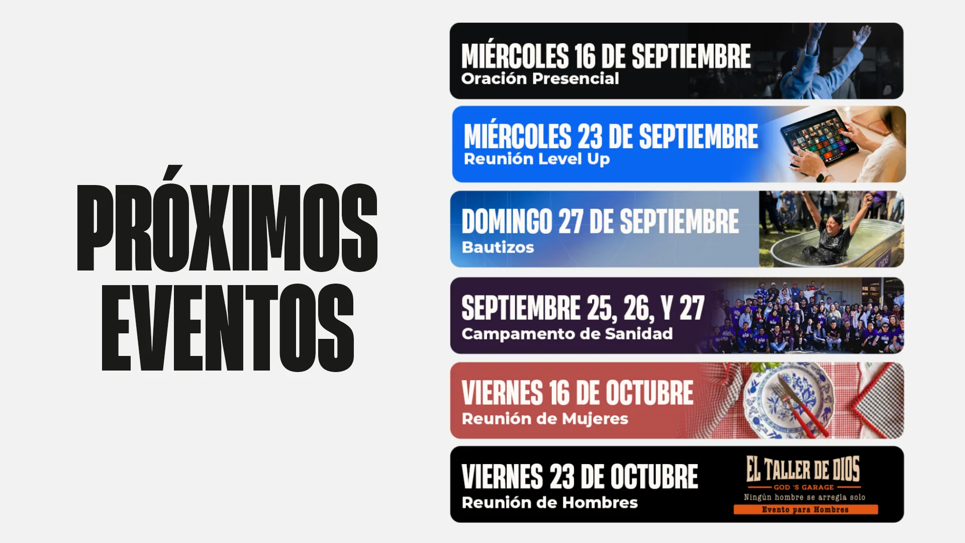 Próximos eventos