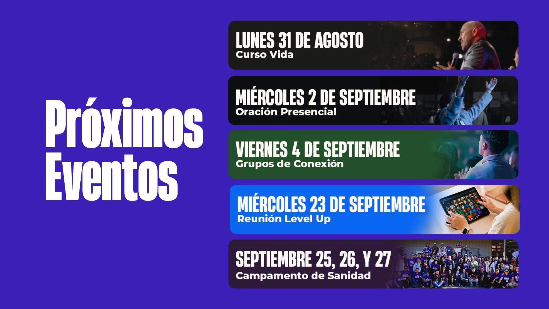 Próximos eventos